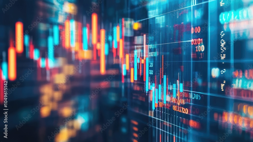 Poster dynamic business dashboard with data visualizations