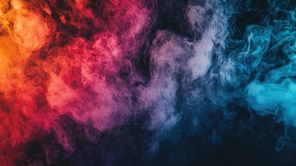 Colorful Dynamic Smoke Trails Background