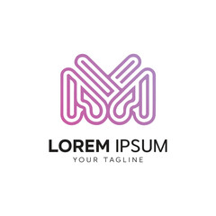 Fototapeta premium Creative Letter M Logo Design for Business