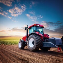 Fototapeta premium Computer Graphics Back Abs Tractor Background