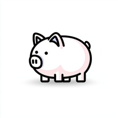 This icon symbolizes financial management and savings with a dollar symbol. Editable strokes.