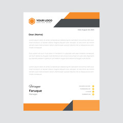 Modern business and corporate letterhead template