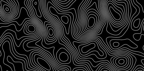 Fototapeta premium Topographic map in contour line light topographic topo contour map and ocean topographic line map. Natural printing illustrations of maps. Geographic mountain relief. Contour maps.