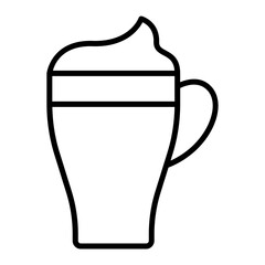 cappuccino outline icon