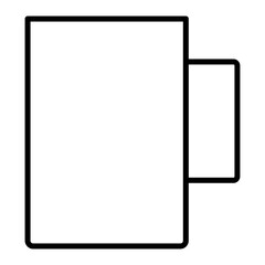 coffee mug outline icon