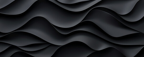 Fototapeta premium Flat, smooth black wall in high resolution, 8K, perfect background