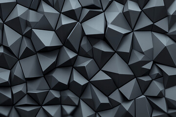 Obraz premium Dark black wall with slight gloss, no pattern, 8K background