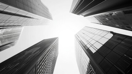 High Contrast Urban Architecture with Clean Lines