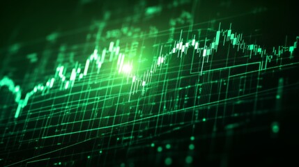 Obraz premium Modern Market Analysis with 3D High Contrast Design