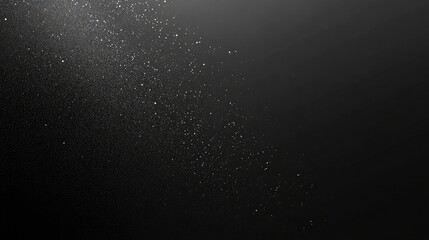 Dark grainy noise texture background, monochrome black white gradient banner design
