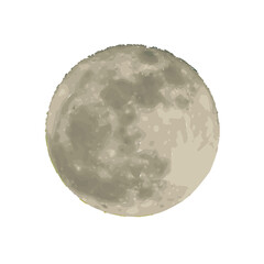 Fototapeta premium moon isolated on transparent background