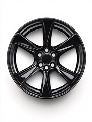 Modern tire rim illustration on a white background, ideal for automotive graphics and designs.