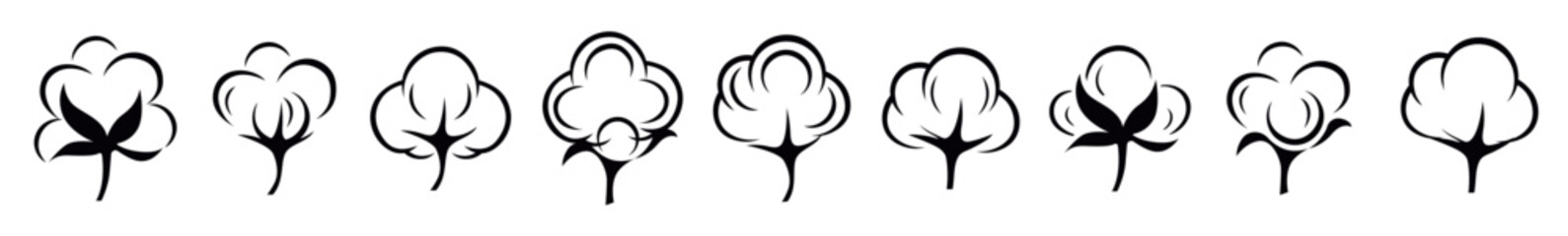 organic Cotton flower icon. Continuous line art drawing. Vector illustration. © Faheem Tardy Roy