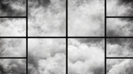 Dramatic black and white photography, cloudscape art print, minimalist nature wall decor, abstract sky photography