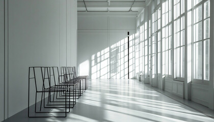 Obraz premium Minimalist and unique interior design in the house