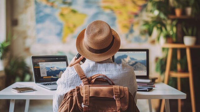 A person calling customer support for travel assistance showcasing the availability of 24/7 support for any travel-related issues