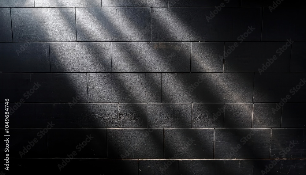 Poster moody dark textured wall background with soft diagonal light rays. ideal for cinematic designs, atmo