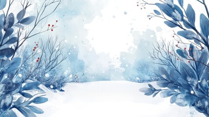 Winter Wonderland - A Serene Snowy Forest Landscape