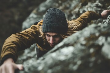 A person pushing through adversity highlighting the importance of persistence in overcoming life's obstacles