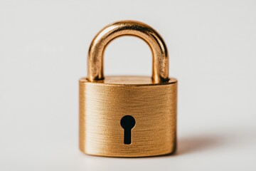 Naklejka premium Padlock, symbol of security and protection, with copy space.