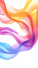 Fototapeta premium Creative colorful abstract wave full of vibrant energy in motion design
