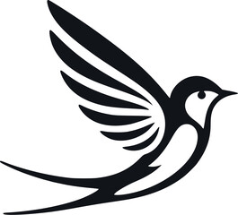 Obraz premium flying swallow