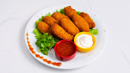 Chicken nuggets and fries