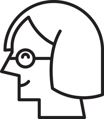 Woman Face Side View Avatar