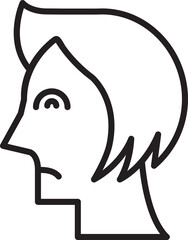 Bored Woman Side View Avatar