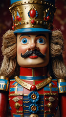 A marvelously crafted Nutcracker toy soldier.