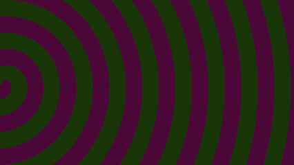 green spiral in dark pink background design.