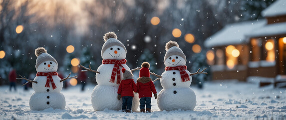 The scene of winter landscape.