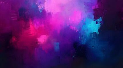 Abstract Painted Background with Vibrant Pink, Blue, and Purple Hues