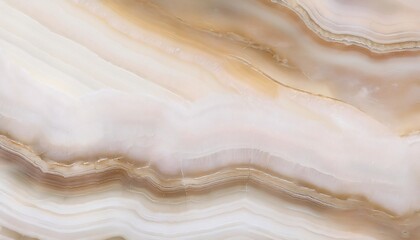 Obraz premium Smooth wavy pattern of beige marble texture ideal for backgrounds, textures, and design elements