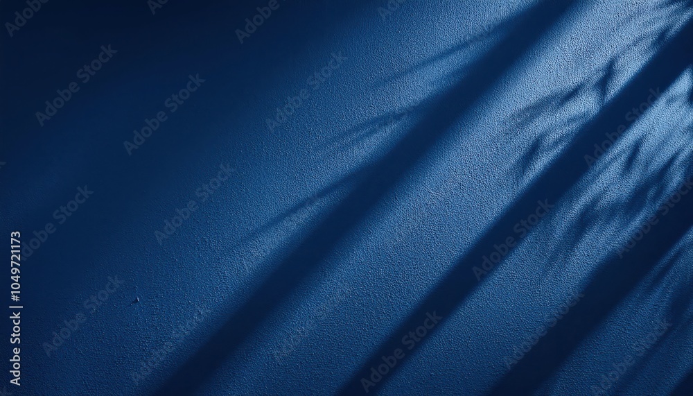 Poster abstract moody blue wall texture with long shadows. ideal for minimalist backgrounds, web design, an