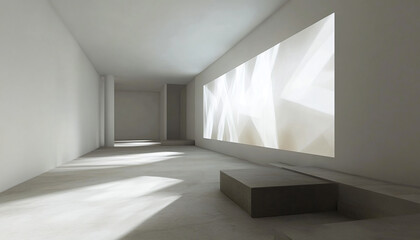 Obraz premium Minimalist and unique interior design in the house