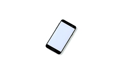 Naklejka premium Modern Smartphone on Plain White Background