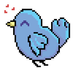 Fototapeta premium blue bird of love