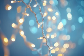 Soft Focus on Decorative Holiday Lights
