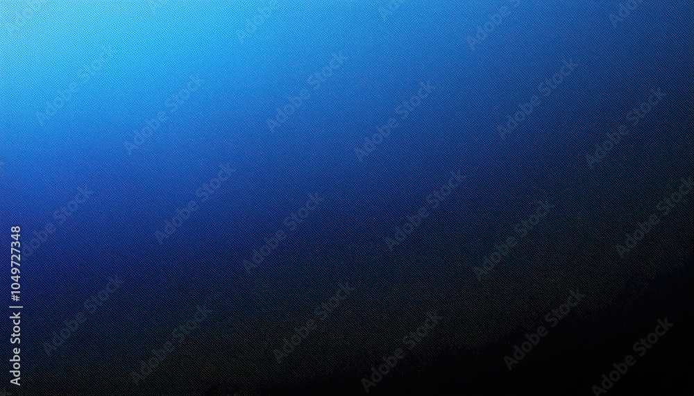 Poster Textured Gradient Background with Blue to Black Fade, Ideal for Websites, Presentations, and Professional Graphics Requiring Subtle Depth and Dark Tone Transitions