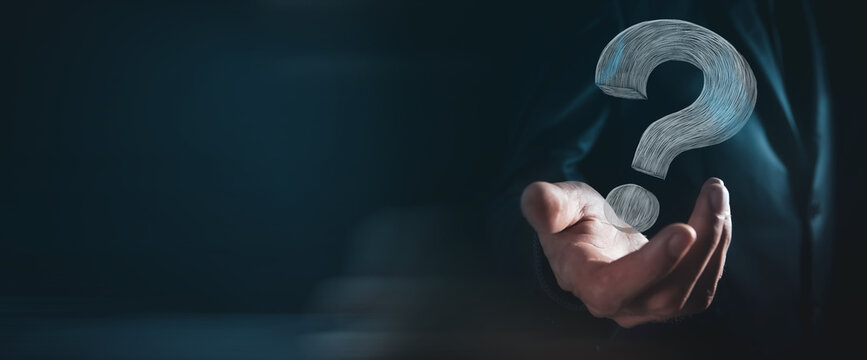  illustration of the question mark - Powered by Adobe