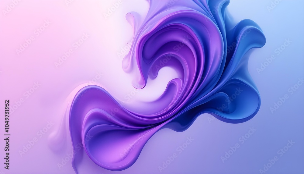 Poster smooth and shiny surface of purple and pink abstract background. a blue and purple fabric with a shi
