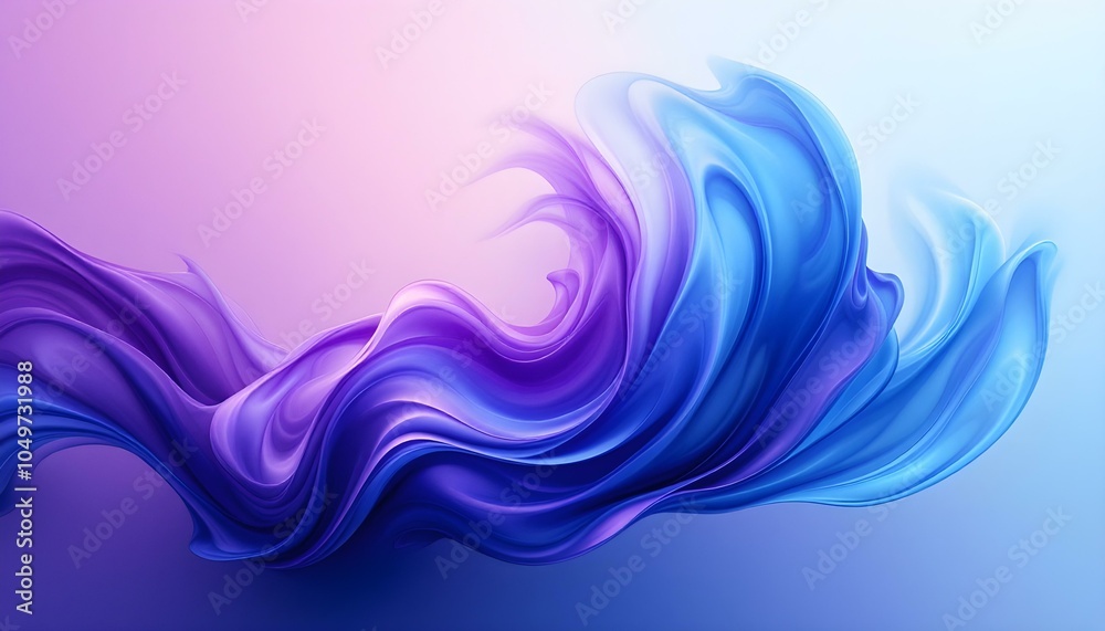 Poster smooth and shiny surface of purple and pink abstract background. a blue and purple fabric with a shi