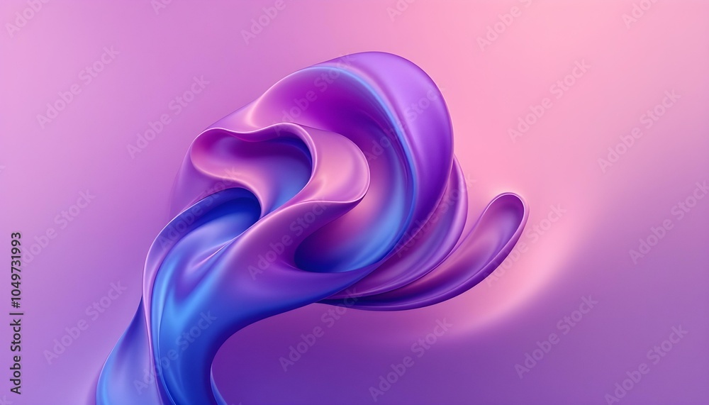 Aufkleber smooth and shiny surface of purple and pink abstract background. a blue and purple fabric with a shi