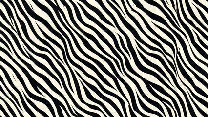 Zebra patterned tile design seamless animal print repeating zebra motif textured zebra skin hand drawn pattern. Zebra skin pattern. Animal background. Natural design