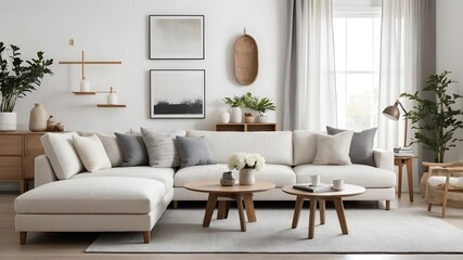 Fototapeta premium White furniture in hall