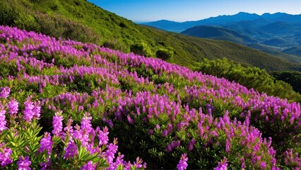 Obraz premium Mexican heather. Japanische Myrte - Cuphea hyssopifolia