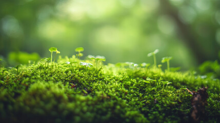 A close-up photo of a green, natural scene.