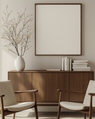 Fototapeta premium Modern Living Room Mockup.