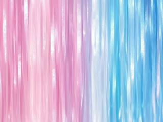 Fototapeta premium A vibrant background featuring flowing ribbons in shades of pink and blue, creating a soft and calming gradient effect, perfect for design themes and creative projects.